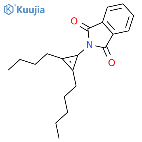 1H-Isoindole-1,3(2H)-dione, 2-(2-butyl-3-pentyl-2-cyclopropen-1-yl)- structure