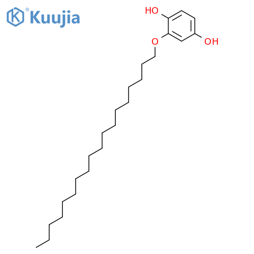 1,4-Benzenediol, 2-(octadecyloxy)- structure