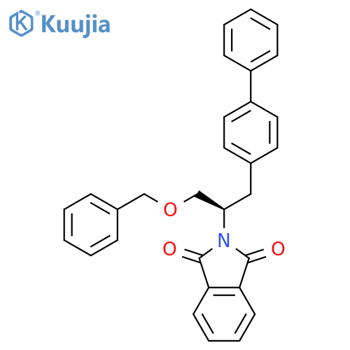 2-(1R)-1-(1,1'-Biphenyl-4-ylmethyl)-2-(phenylmethoxy)ethyl-1H-Isoindole-1,3(2H)-dione structure