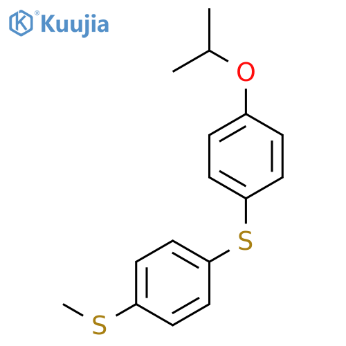 Benzene, 1-(1-methylethoxy)-4-[[4-(methylthio)phenyl]thio]- structure