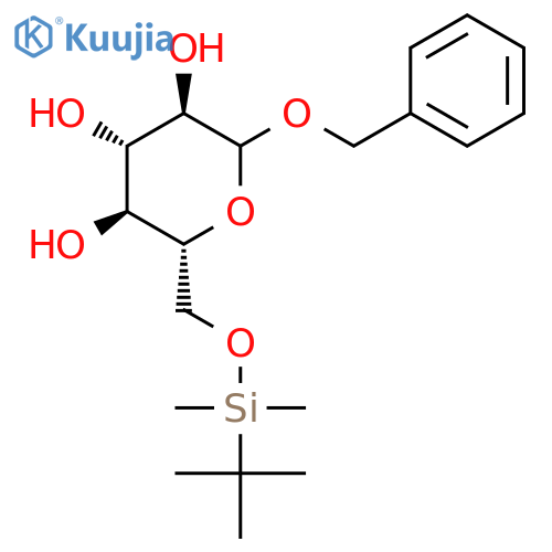 D-Glucopyranoside, phenylmethyl 6-O-[(1,1-dimethylethyl)dimethylsilyl]- structure