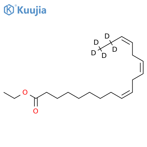 9Z,12Z,15Z-octadecatrienoic-17,17,18,18,18-d5 acid, ethyl ester structure