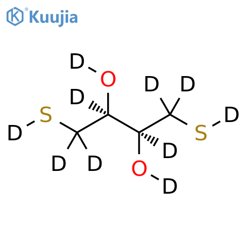 (±)-1,4-Dithiothreitol-D10 structure