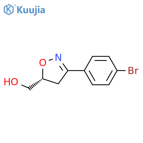 5-Isoxazolemethanol, 3-(4-bromophenyl)-4,5-dihydro-, (R)- structure