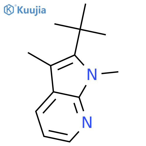 1H-Pyrrolo[2,3-b]pyridine, 2-(1,1-dimethylethyl)-1,3-dimethyl- structure