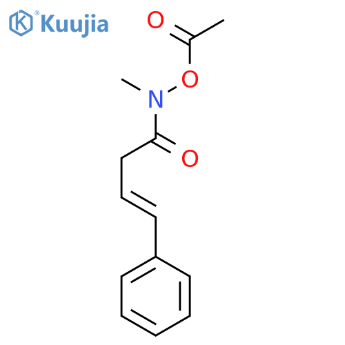 Acetic acid, methyl[(3E)-1-oxo-4-phenyl-3-buten-1-yl]azanyl ester structure