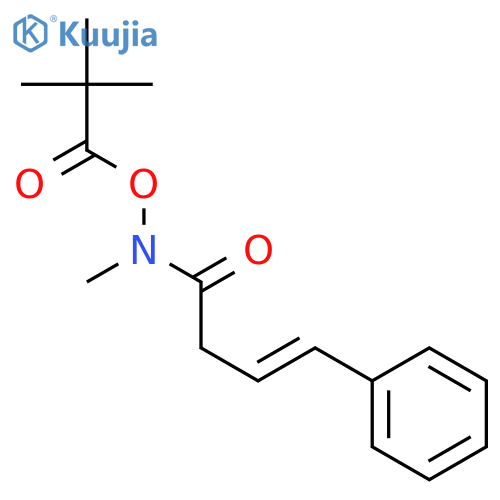 3-Butenamide, N-(2,2-dimethyl-1-oxopropoxy)-N-methyl-4-phenyl-, (E)- structure