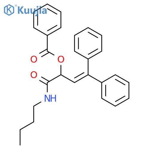 3-Butenamide, 2-(benzoyloxy)-N-butyl-4,4-diphenyl- structure