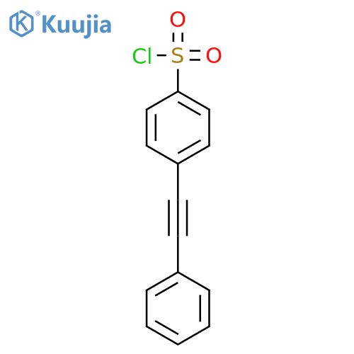 Benzenesulfonyl chloride, 4-(phenylethynyl)- structure