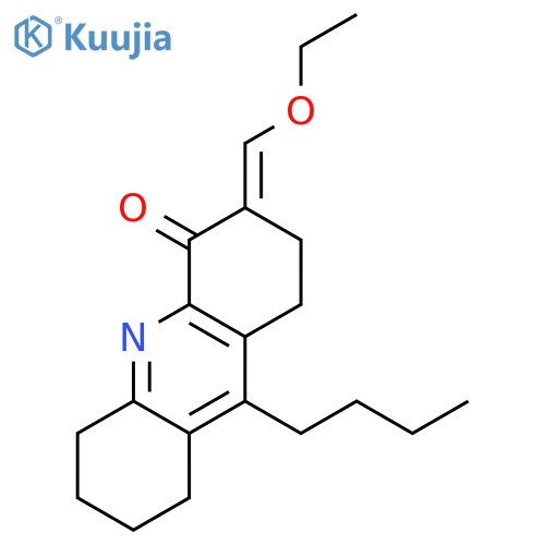 4(1H)-Acridinone, 9-butyl-3-(ethoxymethylene)-2,3,5,6,7,8-hexahydro- structure