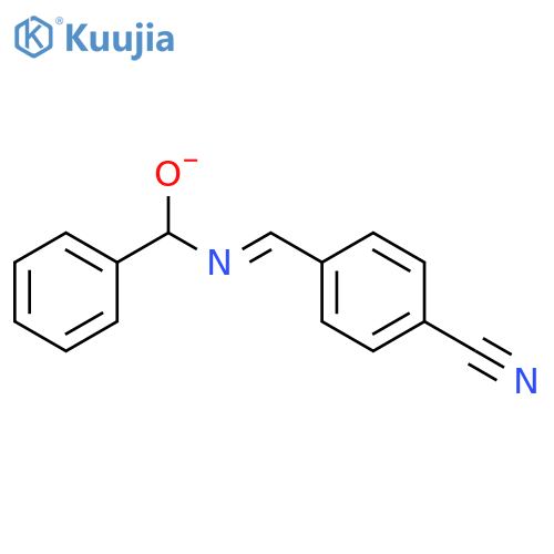 Benzonitrile, 4-[[oxido(phenylmethyl)imino]methyl]- structure