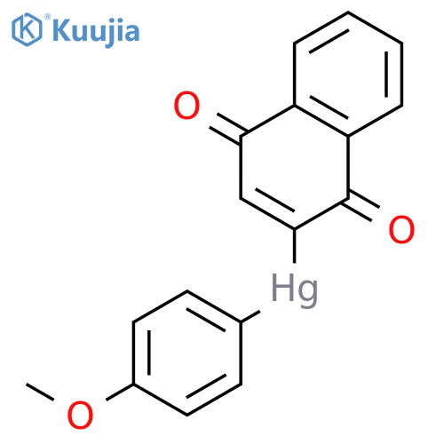 Mercury, (1,4-dihydro-1,4-dioxo-2-naphthalenyl)(4-methoxyphenyl)- structure