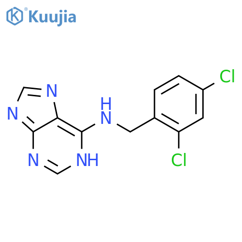 1H-Purin-6-amine, N-[(2,4-dichlorophenyl)methyl]- structure