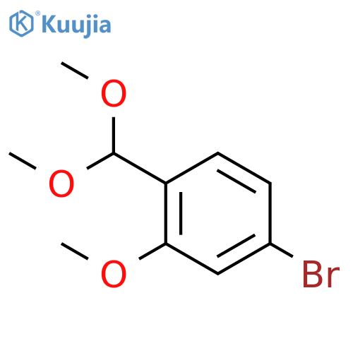 Benzene, 4-bromo-1-(dimethoxymethyl)-2-methoxy- structure