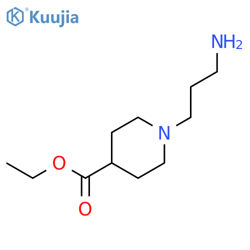 Ethyl 1-(3-aminopropyl)piperidine-4-carboxylate structure