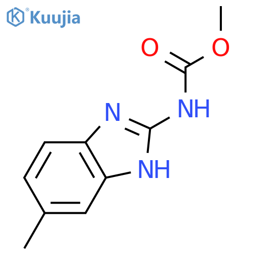N-(6-methyl-1H-benzimidazol-2-yl)-Carbamic acid methyl ester structure