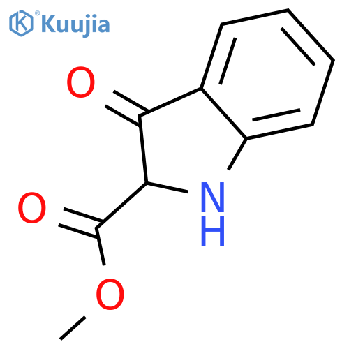 2,3-dihydro-3-oxo-1H-Indole-2-carboxylic acid methyl ester structure