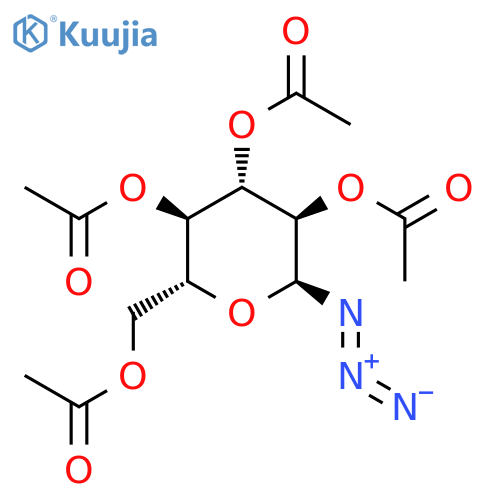 2,3,4,6-tetra-o-acetyl-alpha-d-glucopyranosylazide structure