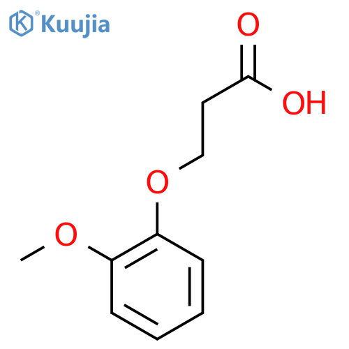 3-(2-Methoxyphenoxy)propanoic acid structure