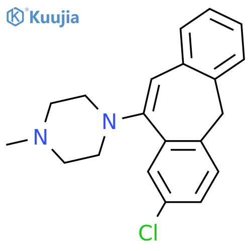 Piperazine, 1-(8-chloro-5H-dibenzo[a,d]cyclohepten-10-yl)-4-methyl- structure
