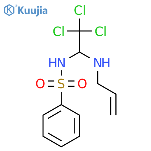Benzenesulfonamide, N-[2,2,2-trichloro-1-(2-propenylamino)ethyl]- structure