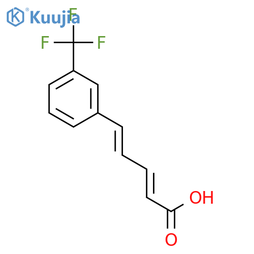 2,4-Pentadienoic acid, 5-[3-(trifluoromethyl)phenyl]-, (E,E)- structure