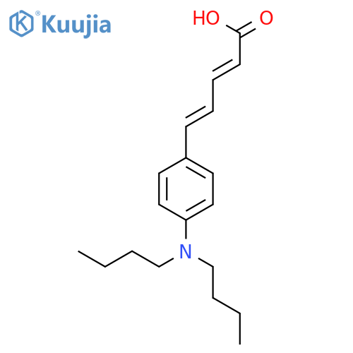 2,4-Pentadienoic acid, 5-[4-(dibutylamino)phenyl]-, (E,E)- structure