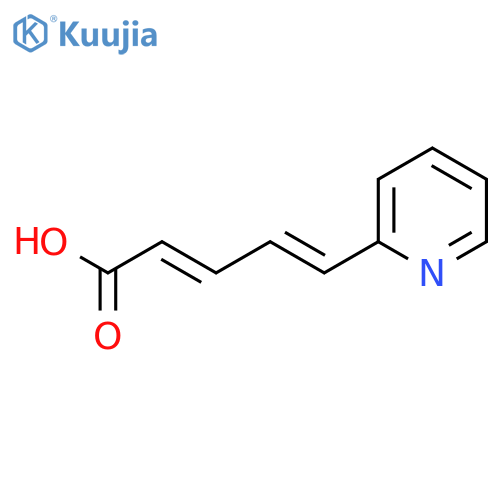 2,4-Pentadienoic acid, 5-(2-pyridinyl)-, (E,E)- structure