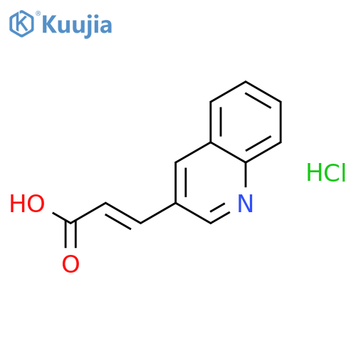 2-Propenoic acid, 3-(3-quinolinyl)-, hydrochloride, (2E)- structure