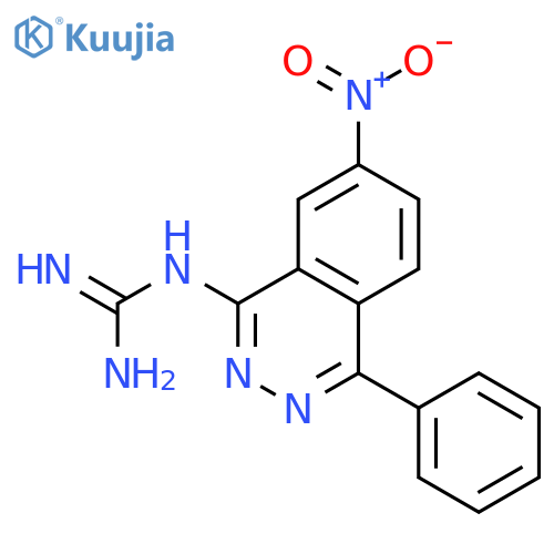 Guanidine, (7-nitro-4-phenyl-1-phthalazinyl)- structure