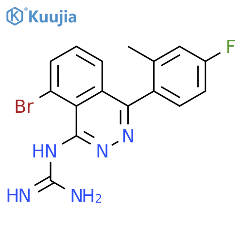 Guanidine, [8-bromo-4-(4-fluoro-2-methylphenyl)-1-phthalazinyl]- structure