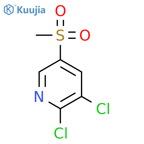 2,3-dichloro-5-methanesulfonylpyridine structure