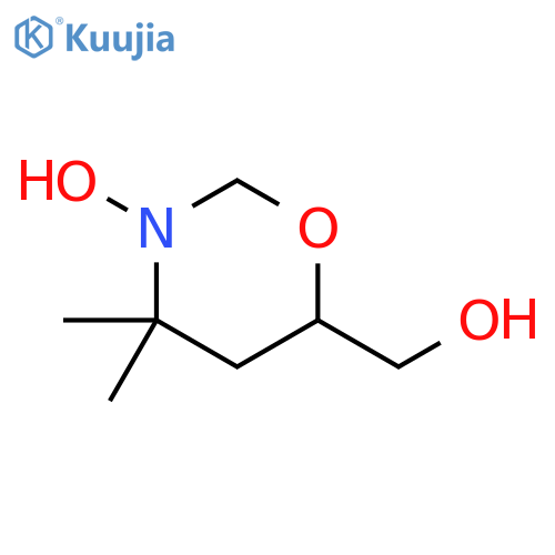 2H-1,3-Oxazine-6-methanol, tetrahydro-3-hydroxy-4,4-dimethyl- structure