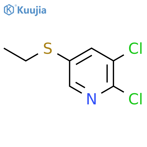 Pyridine, 2,3-dichloro-5-(ethylthio)- structure