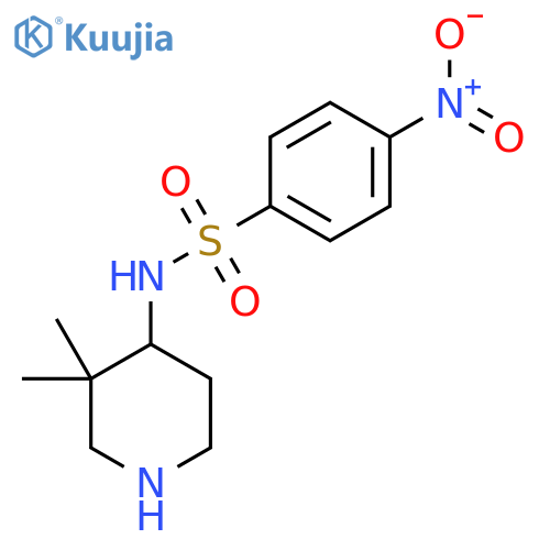 n-(3,3-Dimethylpiperidin-4-yl)-4-nitrobenzene-1-sulfonamide structure