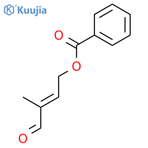 2-Butenal, 4-(benzoyloxy)-2-methyl-, (E)- structure