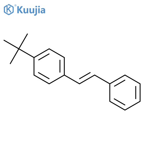 Benzene, 1-(1,1-dimethylethyl)-4-[(1E)-2-phenylethenyl]- structure