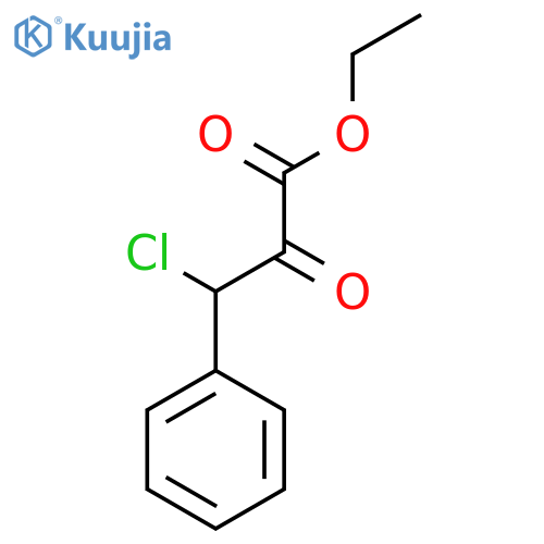 Ethyl 3-chloro-2-oxo-3-phenylpropanoate structure