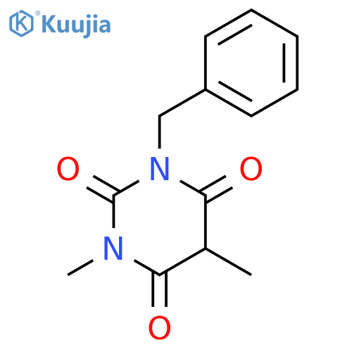 2,4,6(1H,3H,5H)-Pyrimidinetrione, 1,5-dimethyl-3-(phenylmethyl)- structure