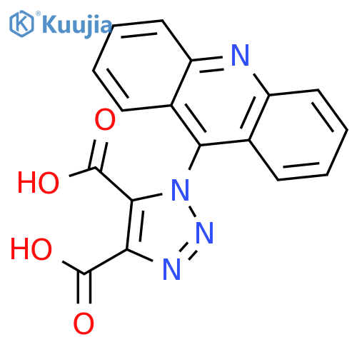1H-1,2,3-Triazole-4,5-dicarboxylic acid, 1-(9-acridinyl)- structure