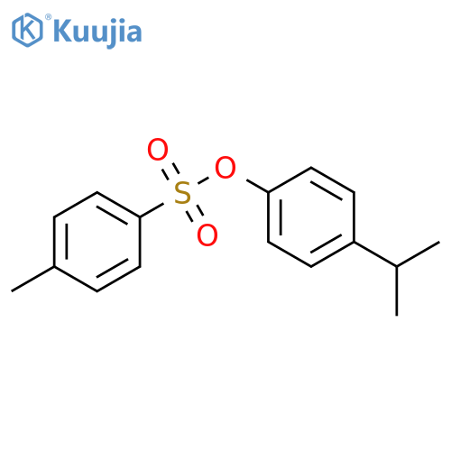 Phenol, 4-(1-methylethyl)-, 1-(4-methylbenzenesulfonate) structure