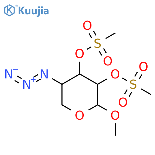(5-azido-2-methoxy-3-methylsulfonyloxyoxan-4-yl) Methanesulfonate structure