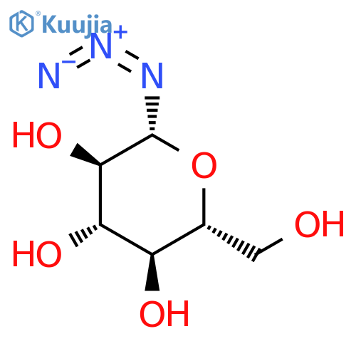 (2R,3R,4S,5S,6R)-2-azido-6-(hydroxymethyl)tetrahydropyran-3,4,5-triol structure