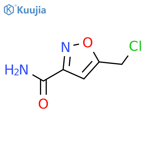 3-Isoxazolecarboxamide,5-(chloromethyl)-(9CI) structure