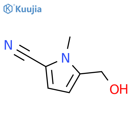 5-(hydroxymethyl)-1-methyl-1H-Pyrrole-2-carbonitrile structure
