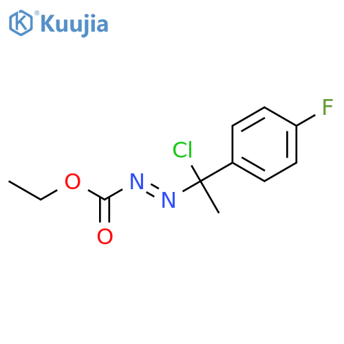 DIAZENECARBOXYLIC ACID, [1-CHLORO-1-(4-FLUOROPHENYL)ETHYL]-, ETHYL ESTER structure