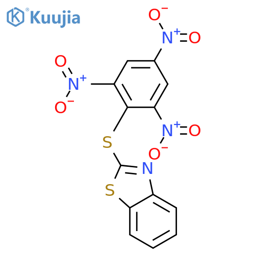 Benzothiazole, 2-[(2,4,6-trinitrophenyl)thio]- structure