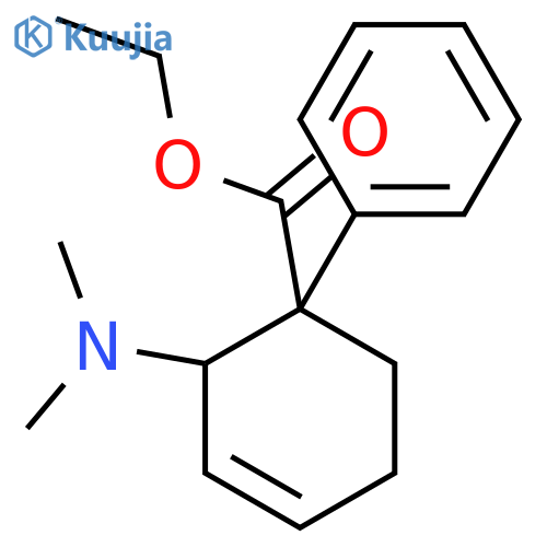 Ethyl 2-(dimethylamino)-1-phenylcyclohex-3-ene-1-carboxylate structure