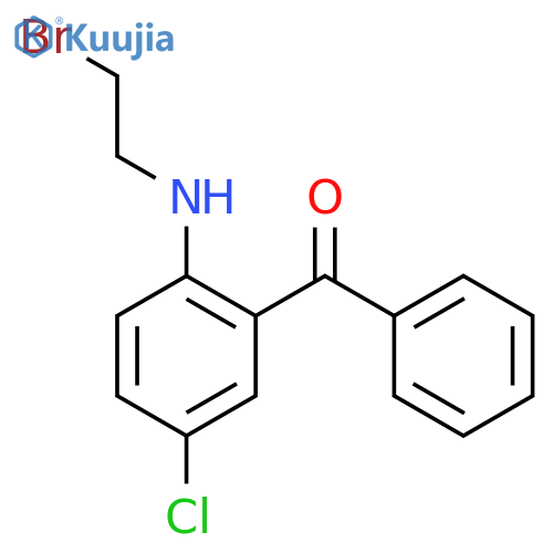 Methanone, [2-[(2-bromoethyl)amino]-5-chlorophenyl]phenyl- structure