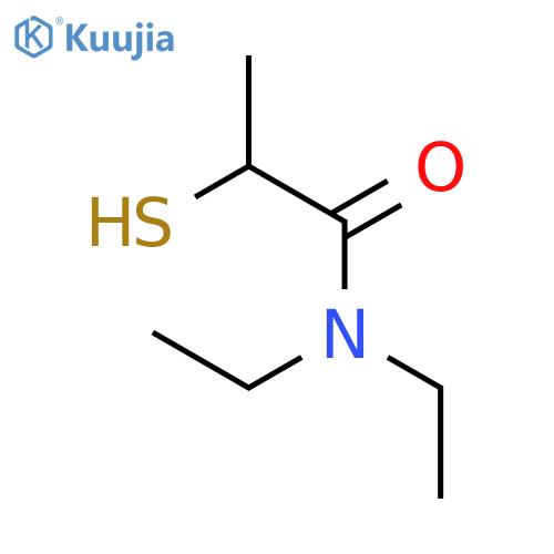 N,N-Diethyl-2-sulfanylpropanamide structure